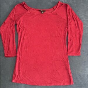 Guess ribbed scoopneck t-shirt